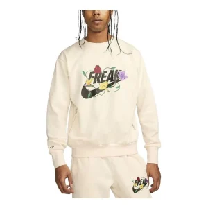 Nike Giannis Graphic Basketball Crew Long Sleeve Sweatshirt 'Beige' FJ9558-110