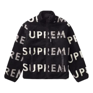Supreme FW18 Reversible Fleece Jacket Black SUP-FW18-515