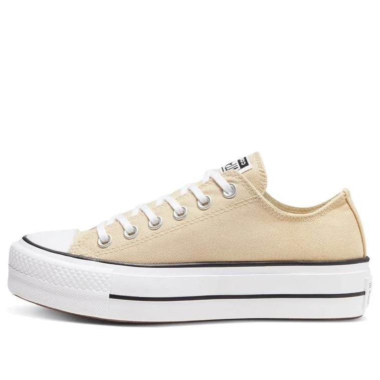 (WMNS) Converse Chuck Taylor All Star Platform Low 'Farro White' 568626C