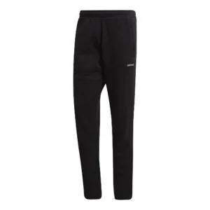 Men's adidas originals Solid Color Printing Sports Pants/Trousers/Joggers Black HC7132