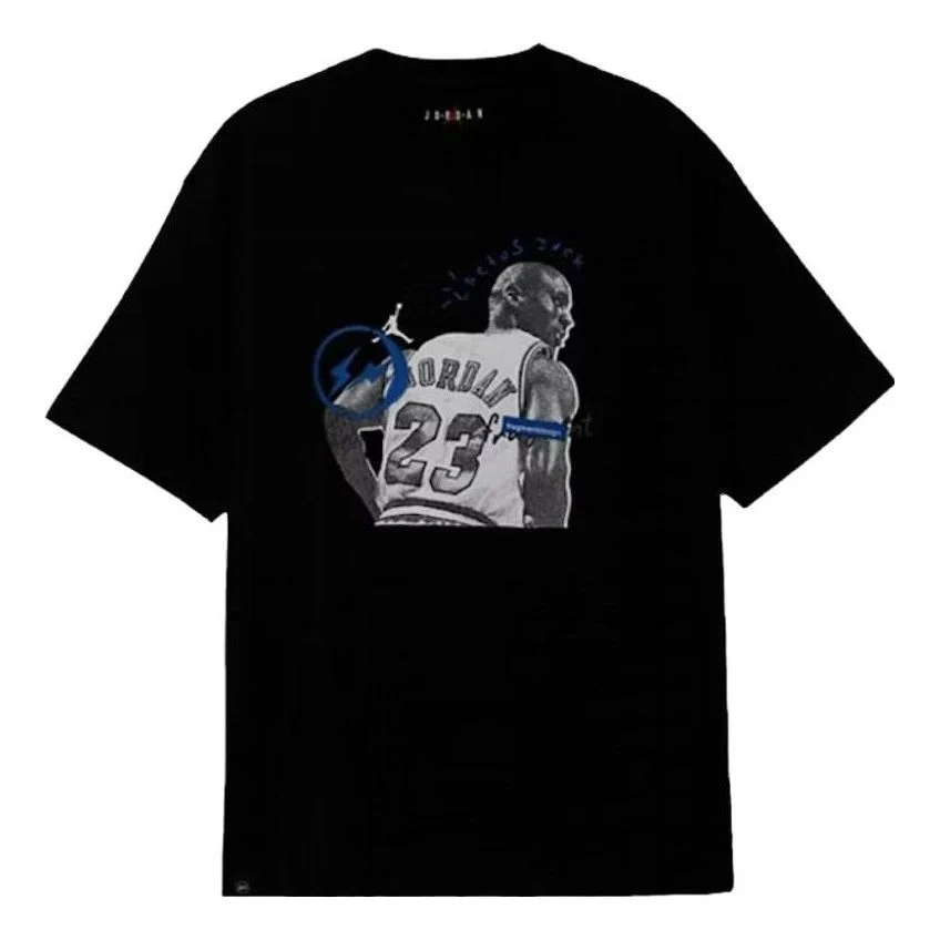 Air Jordan x Travis Scott x Fragment T-shirt 'Black' DJ0619-010