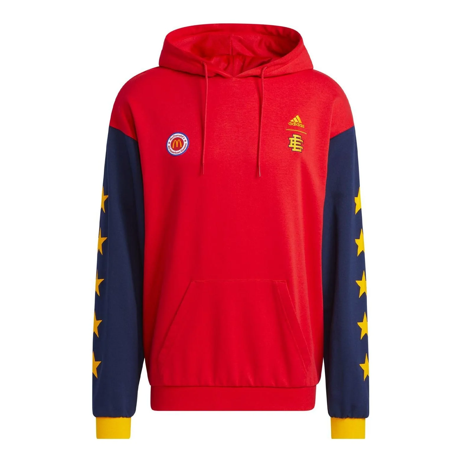 adidas Logo Printing Splicing Unisex Red HB0733