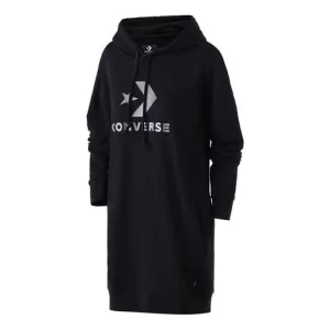 (WMNS) Converse Star Chevron French Terry Dress Asia Sizing 'Black' 10017327-A01