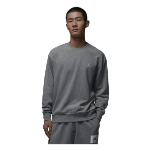 Air Jordan Essentials Loopback Fleece Crew-Neck Sweatshirt 'Grey' FQ1865-091