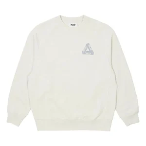 Palace Tri-Ferg Slub Crew 'Cream White' P23CS141