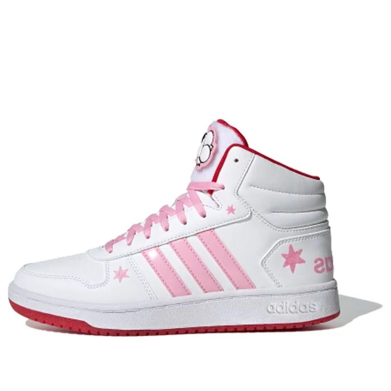 (WMNS) adidas Hoops 2.0 Mid 'White Pink' FW8031
