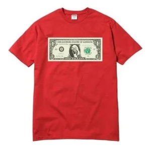 Supreme Dollar Tee 'Red White' SUP-FW17-545