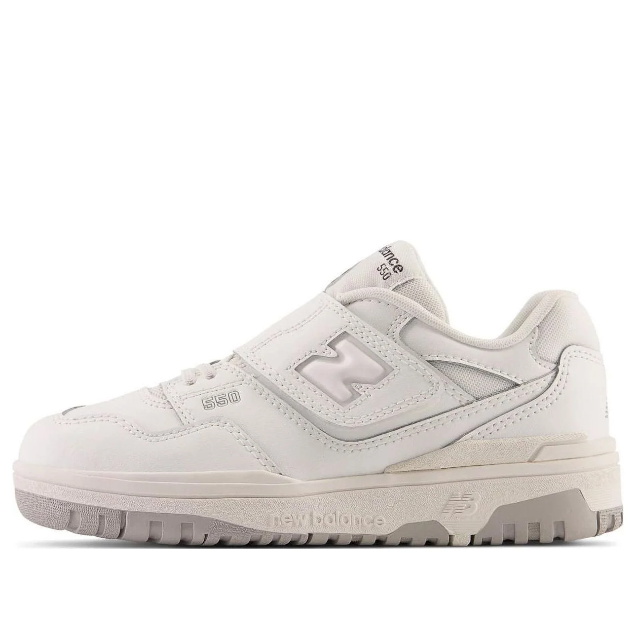 (PS) New Balance 550 Bungee Lace Top Strap 'White Grey' PHB550PB