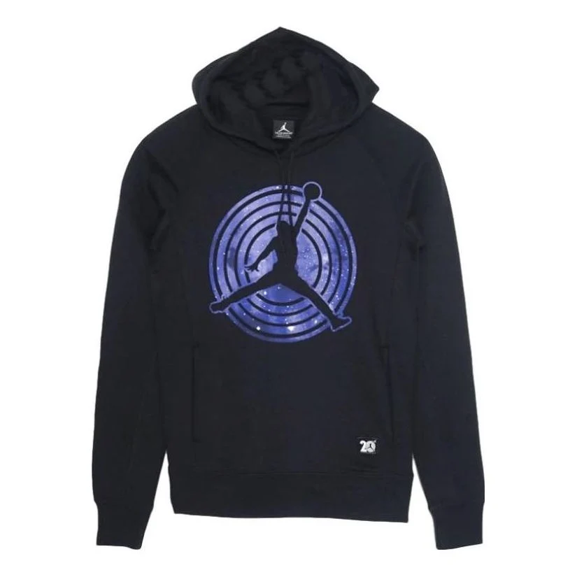 Air Jordan 11 Fleece Hoodie 'Black Purple' 823715-010