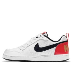 (GS) Nike Court Borough Low 'Black White Red' DD8495-106
