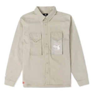 Converse YOTR Woven Shirt Asia Sizing 'Beach Stone' 10025506-A02