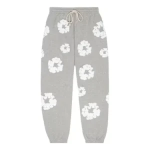 Denim Tears Cotton Wreath Sweatpants 'Grey White' 401-070-30