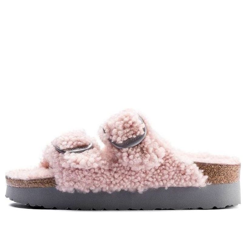 (WMNS) Birkenstock Arizona Big Buckle Shearling Narrow 'Teddy Crystal Rose' 1017643