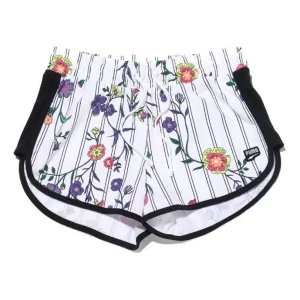 (WMNS) PUMA Casual Sports Lacing Flowers Knit Shorts White 597467-02