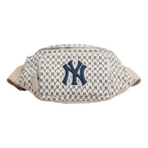 MLB Monogram Series Retro Full Print NY New York Yankees Casual Classic fanny pack White 32BGC9941-50I