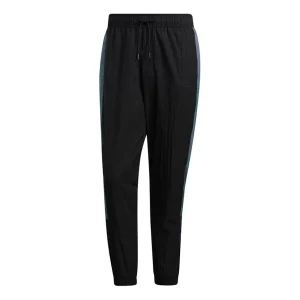 Men's adidas neo Sw Wvn Tp Contrasting Colors Bundle Feet Sports Pants/Trousers/Joggers Black H45186
