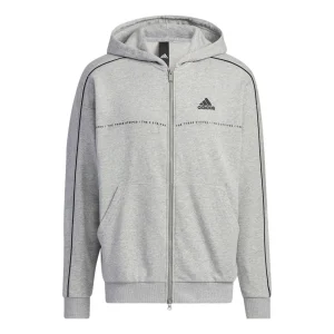 adidas 3-stripes hoodie 'Grey' IA9437
