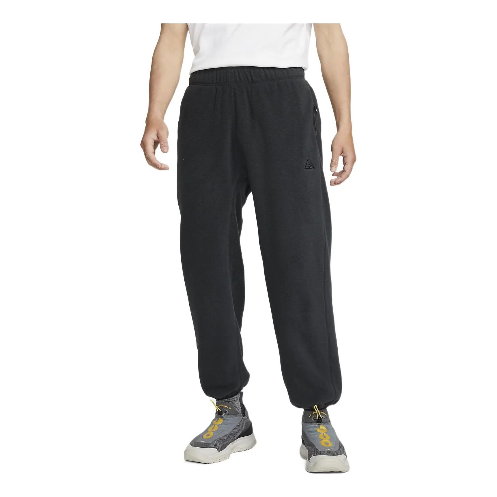 Men's Nike x ACG Polartec Wolf Tree Casual Loose Fleece Running Sports Pants/Trousers/Joggers Black CV0659-046