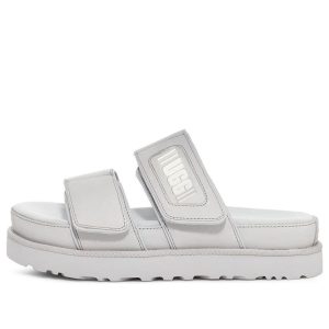 (WMNS) UGG Greer Platform Slide 'Metallic Grey' 1125039-MGLH