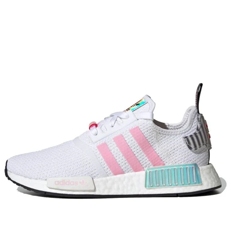 (WMNS) adidas NMD_R1 'White True Pink Hologram' FZ3777