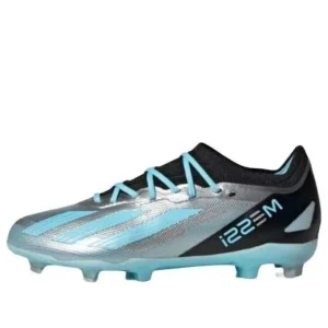 (GS) adidas X Crazyfast Messi.1 FG 'Silver Metallic Bliss Blue' IE4080