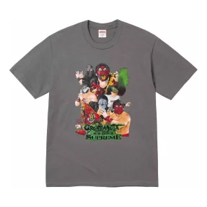 Supreme Great Muta Charcoal T-Shirt 'Grey' SUP-FW23-253