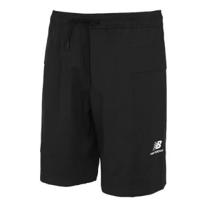 New Balance Logo Short Asia Sizing 'Black' AMS12345-BK