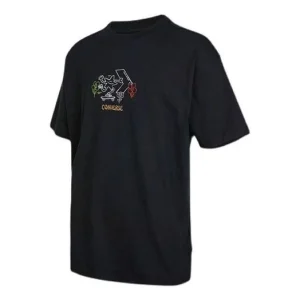 Converse Pushing Along T-Shirt Asia Sizing 'Black' 10023267-A02