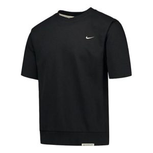 Nike Dri-fit Standard Issue Round Neck Pullover Sports Short Sleeve Black CV1940-010