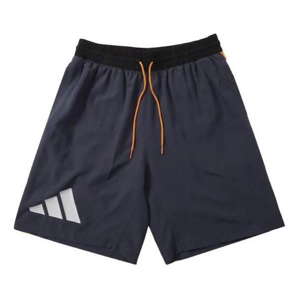 adidas Running Training Gym Breathable Shorts Navy Blue H58408