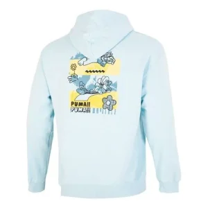 PUMA Downtown Logo Hoodie 'Blue' 537753-30