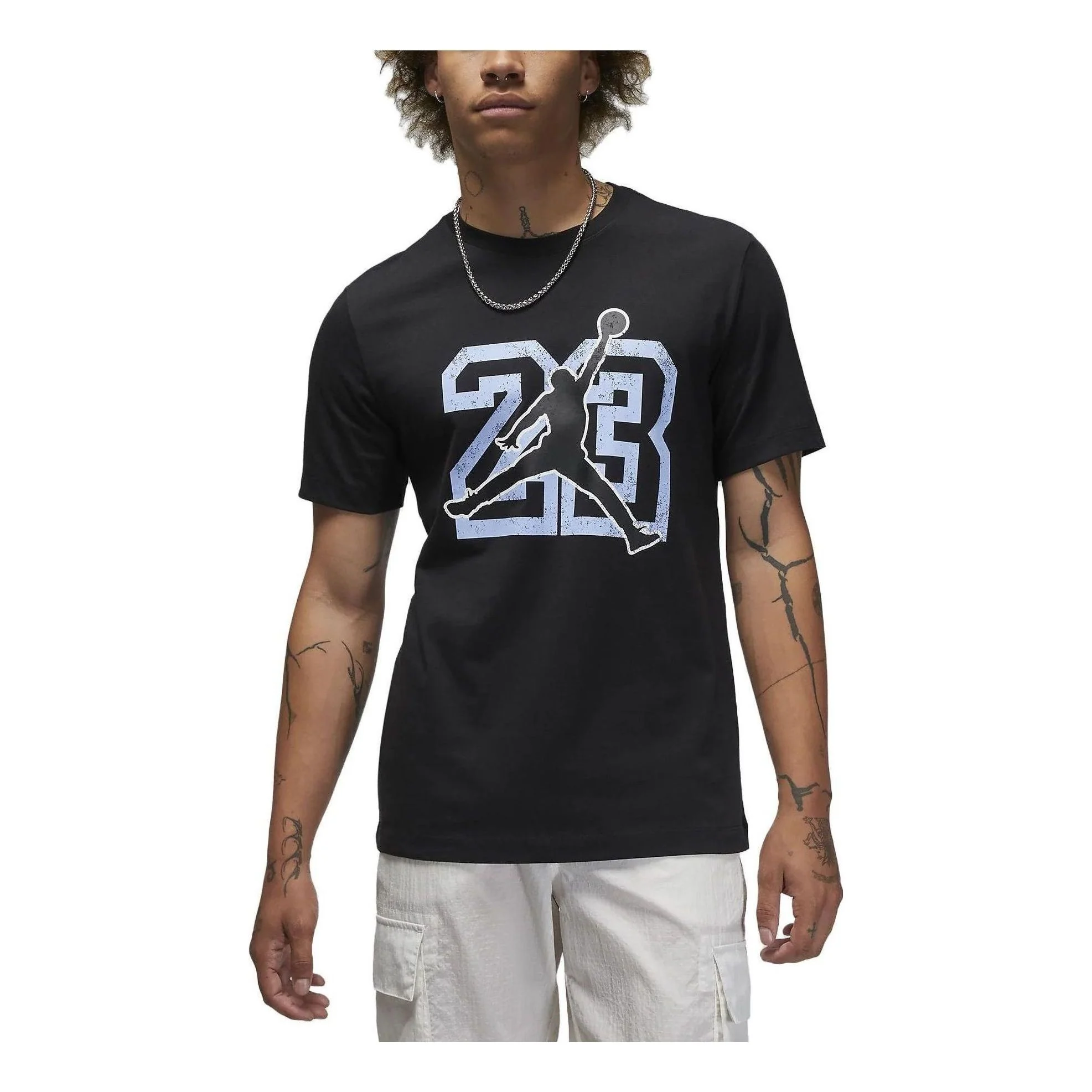 Air Jordan Flight Essentials T-Shirt 'Black White' FB7395-010