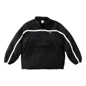 Supreme x Lacoste Puffy Half Zip Pullover 'Black' SUP-FW19-544