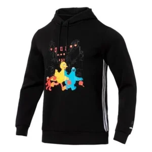Men's adidas neo Cartoon Pattern Sports Pullover Black HD7296