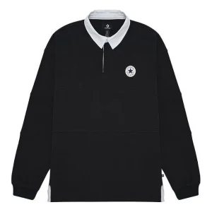 Converse Chuck Taylor All Star Long Sleeve Rugby Asia Sizing 'Black' 10025229-A01