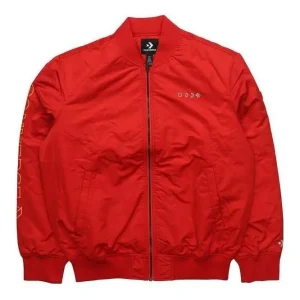 Converse Casual Sports Short Stand Collar Jacket Asia Sizing 'Red' 10007503-A01