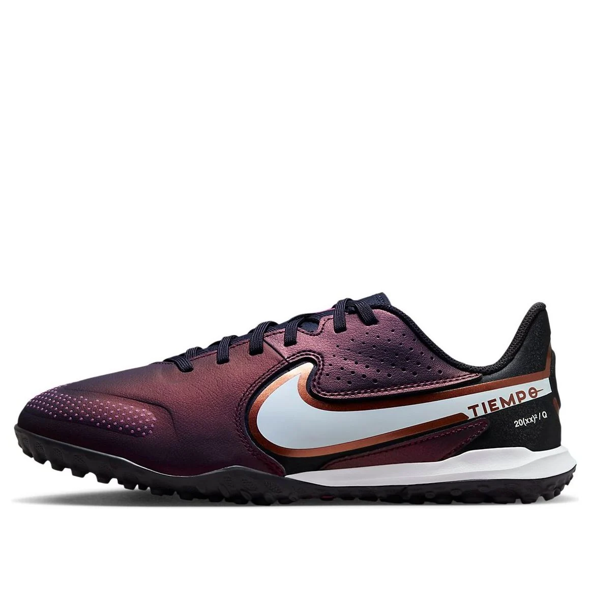 (GS) Nike Tiempo Legend 9 Academy TF Soccer Shoes 'Burgundy White' DR6072-510