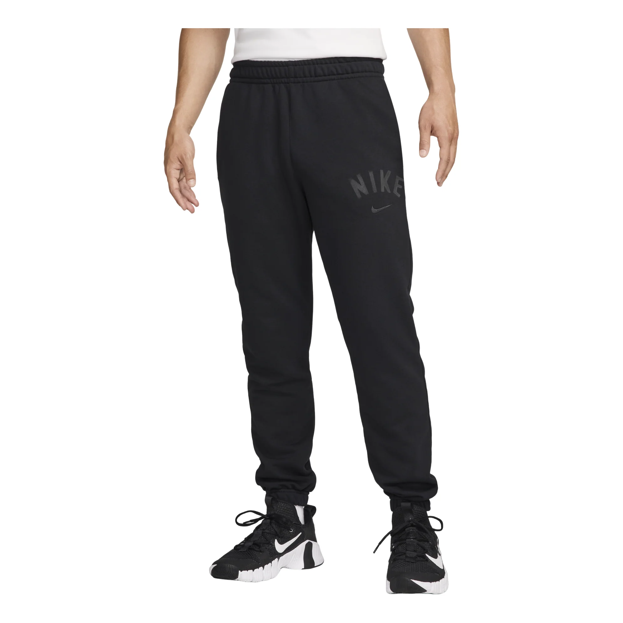 Nike Swoosh Dri-FIT Fleece Fitness Joggers Asia Sizing 'Black' FV9947-010