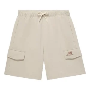 New Balance Logo Sport Cotton Shorts Asia Sizing 'Beige Brown' 5VD24043-LBE