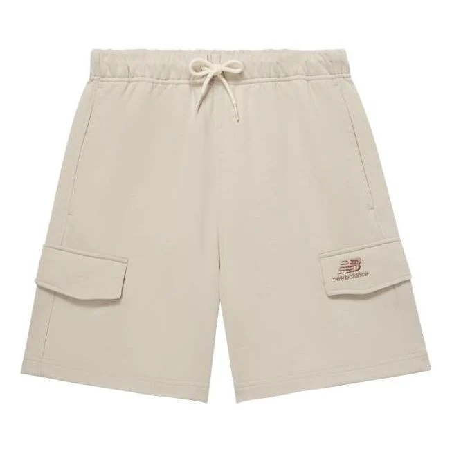 New Balance Logo Sport Cotton Shorts Asia Sizing 'Beige Brown' 5VD24043-LBE
