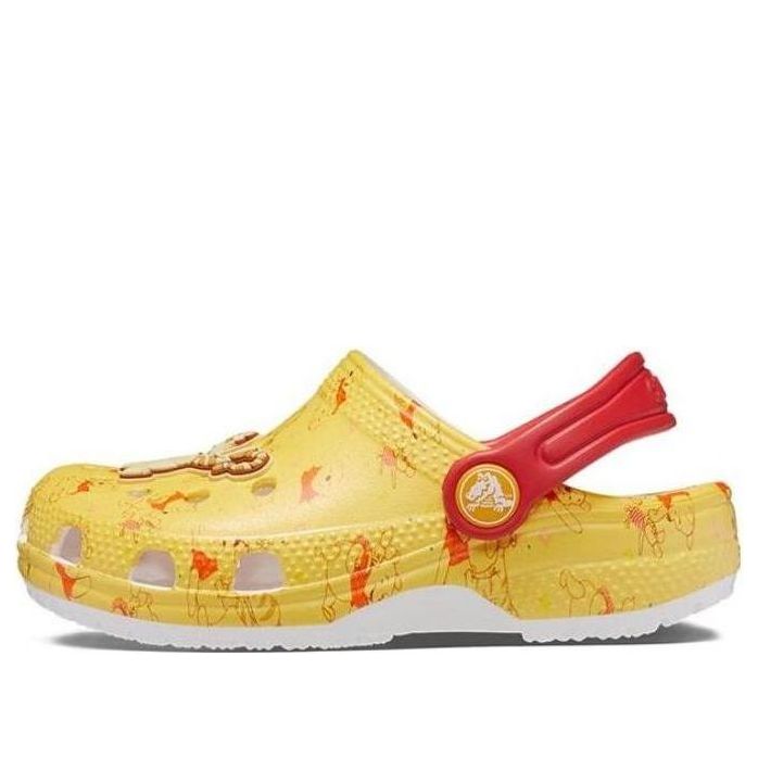 (TD) Crocs Classic Winnie the Pooh Clogs 'Yellow Red' 208358-94S