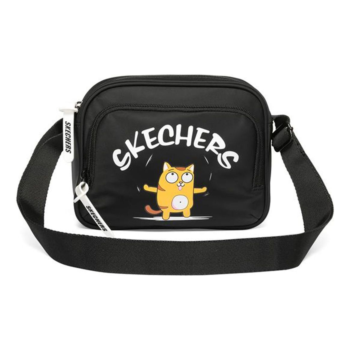 Skechers Logo Graphic Single Shoulder Bag 'Black White Yellow' L220U056-002K