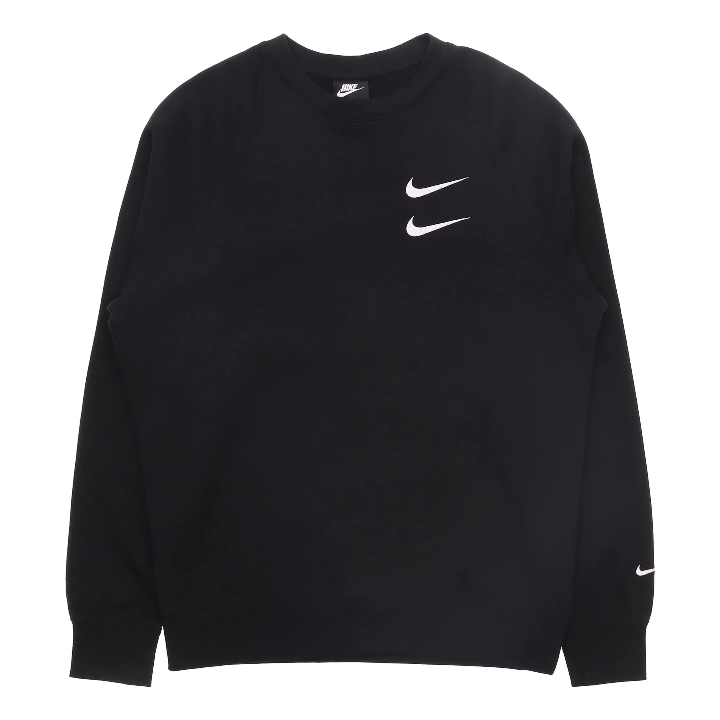 Nike Embroidered Fleece Lined Stay Warm Round Neck Pullover Black DD5079-010