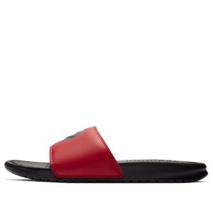 Nike Benassi Just Do It Print Slippers 'Black Red' 631261-022