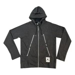 Air Jordan 4 Full Zip Hoodie 'Grey' 724728-032