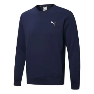 PUMA Crew Neck Sports Hoodies 'Navy White' 590321-06