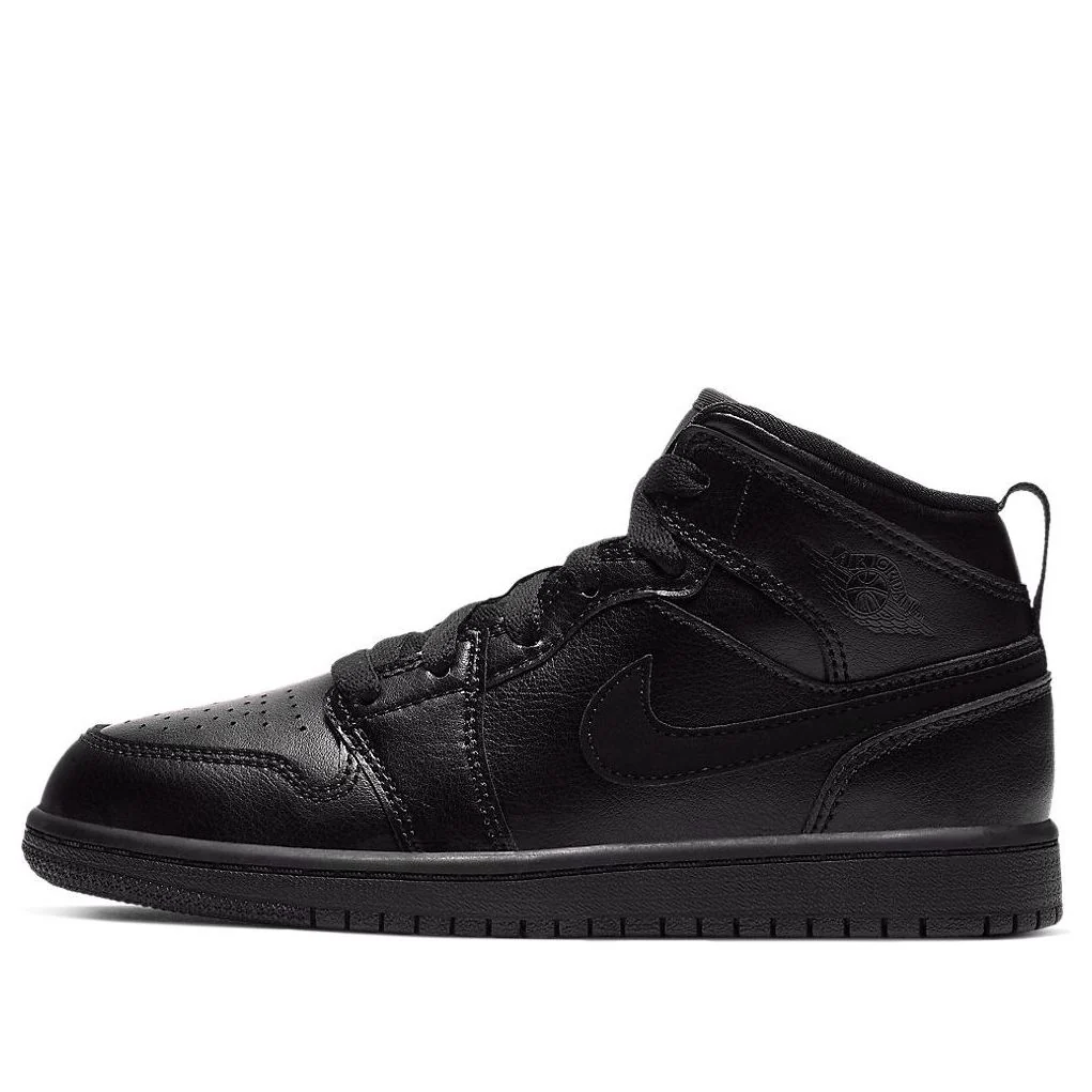 (PS) Air Jordan 1 Mid 'Black' 640734-090
