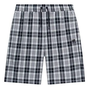 New Balance Casual Checkboard Shorts Asia Sizing 'Grey Black' NVA66013-MIX