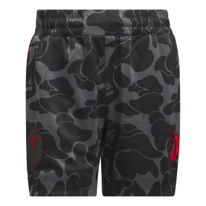 adidas x BAPE Dame 9 Basketball Shorts Asia Sizing 'Grey' JF1153