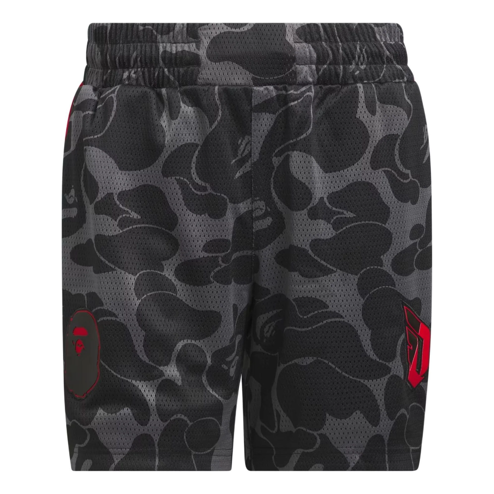 adidas x BAPE Dame 9 Basketball Shorts Asia Sizing 'Grey' JF1153